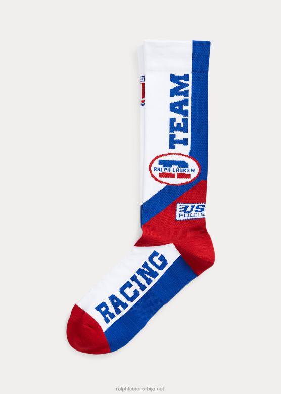 мушкарци Ralph Lauren поло спортске неусклађене чарапе за посаду V2V442321 бео