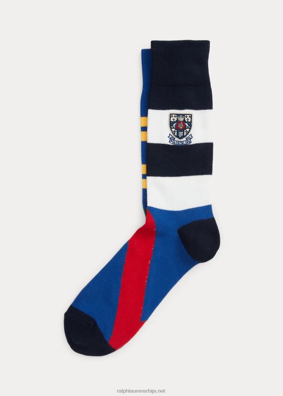 мушкарци Ralph Lauren неусклађене црест пругасте чарапе за посаду V2V442372 мулти