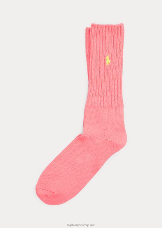 мушкарци Ralph Lauren флуоресцентне слоуцхи чарапе за посаду V2V442374 неон пинк