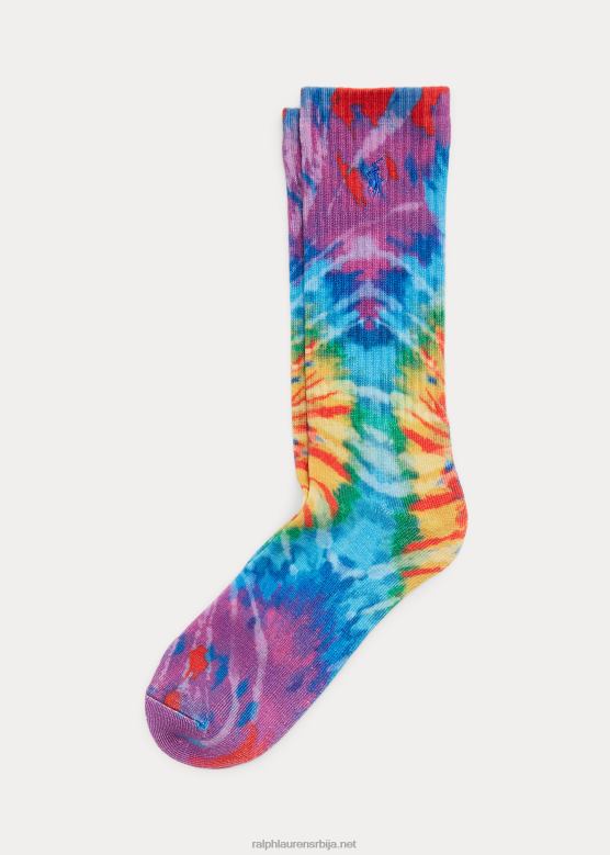 мушкарци Ralph Lauren тие-дие чарапе за посаду V2V442376 дуга