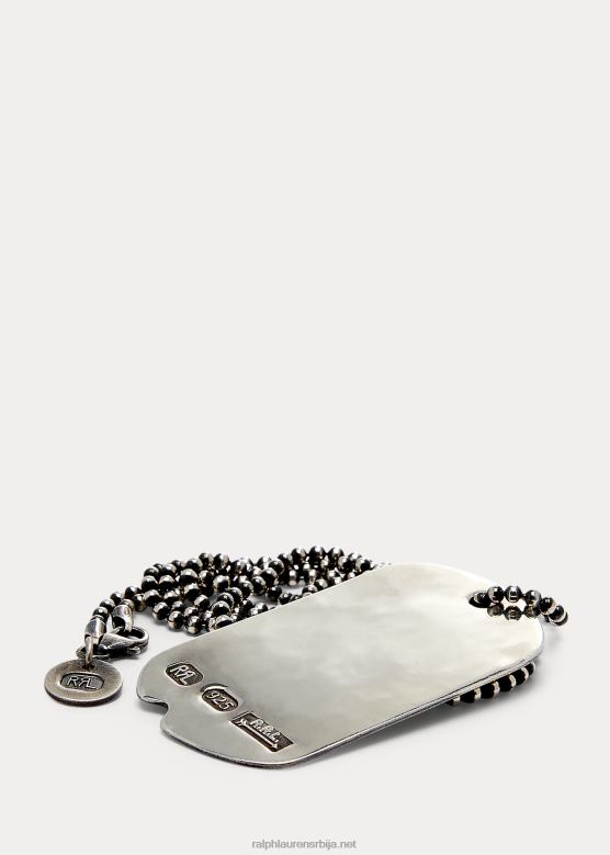 мушкарци Ralph Lauren сребрна огрлица од паса V2V448899 сребро