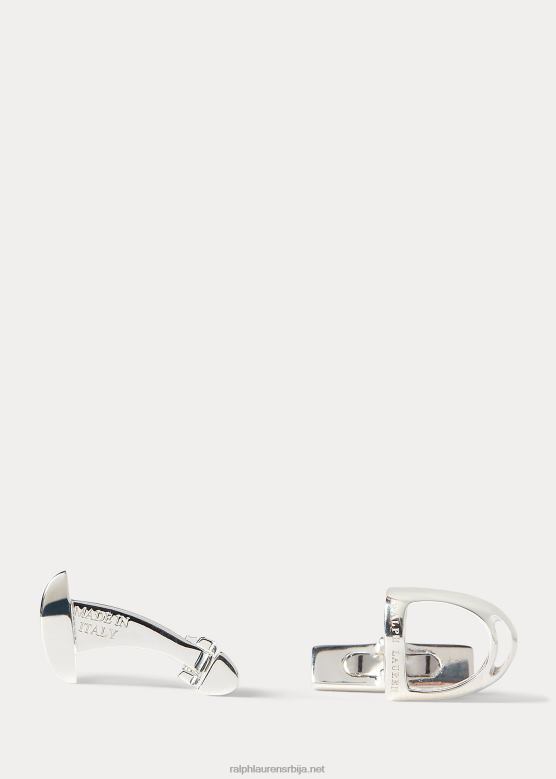 мушкарци Ralph Lauren дугмад за узенгија од стерлинг сребра V2V448980 сребро