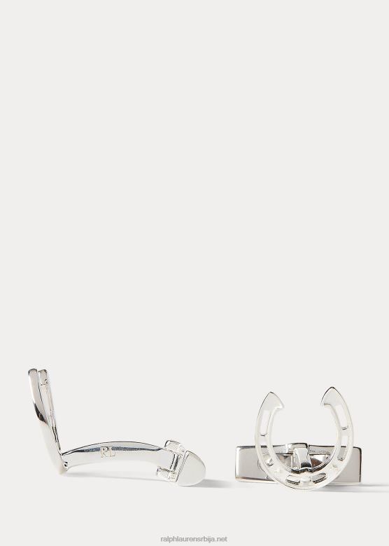 мушкарци Ralph Lauren дугмад за потковице од стерлинг сребра V2V448987 сребро