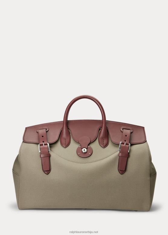 мушкарци Ralph Lauren платнена торба са кожним украсима V2V449015 тан