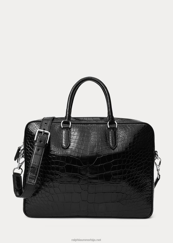 мушкарци Ralph Lauren алигатор путничка торба V2V449038 црн