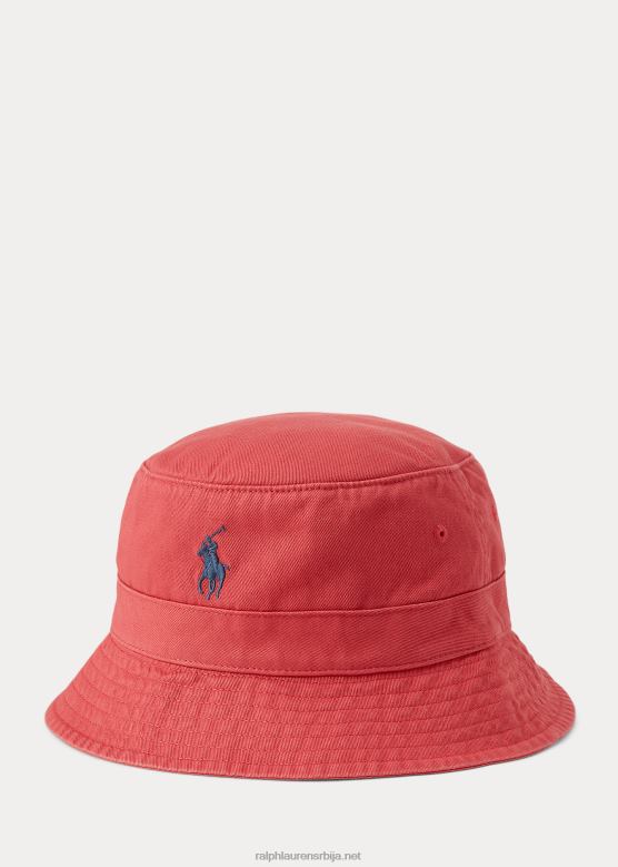 мушкарци Ralph Lauren памучни цхино шешир V2V442290 црвено небо