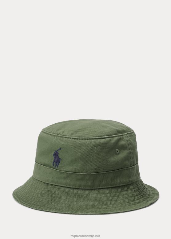 мушкарци Ralph Lauren памучни цхино шешир V2V442291 опрана шума