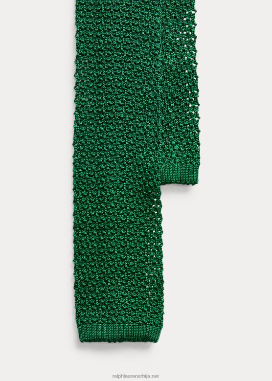 мушкарци Ralph Lauren плетена свилена кравата V2V442246 зелен