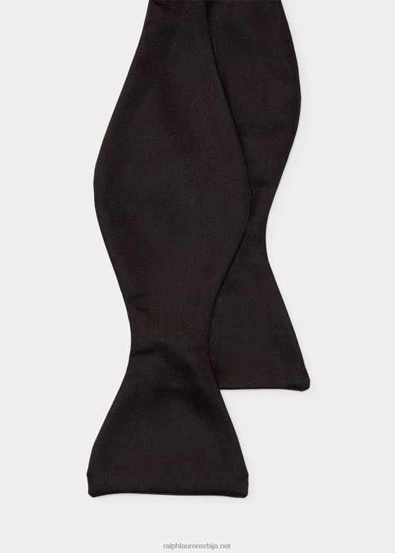 мушкарци Ralph Lauren свилени сатенски лептир машна V2V442254 црн