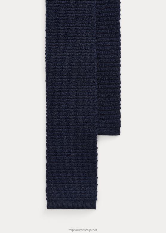 мушкарци Ralph Lauren плетена вунена кравата V2V442525 морнарица