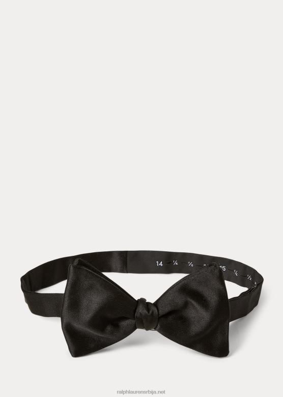 мушкарци Ralph Lauren претходно везана свилена лептир машна V2V442691 црн