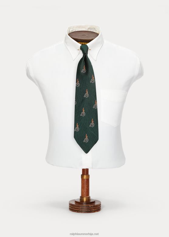 мушкарци Ralph Lauren ручно рађена свилена жакардна кравата V2V442792