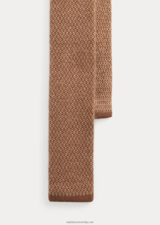 мушкарци Ralph Lauren бирдсеие дијамантска плетена кравата од кашмира V2V448933 мока/камила