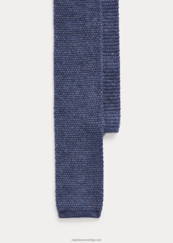 мушкарци Ralph Lauren плетена кравата од кашмира V2V448963 тамни ним плави меланж