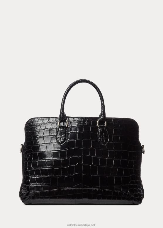 мушкарци Ralph Lauren крокодил воиагер актовка V2V449016 црн