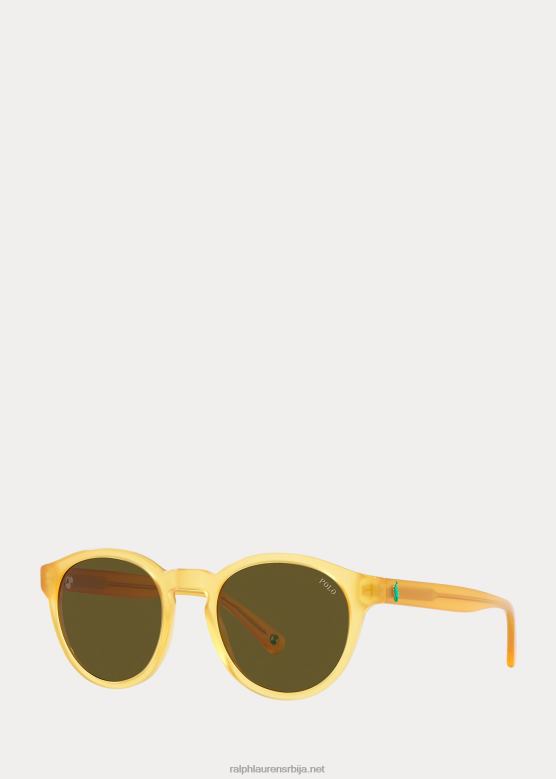 мушкарци Ralph Lauren земаљске поло сунчане наочаре V2V442426 сјајни опални мед