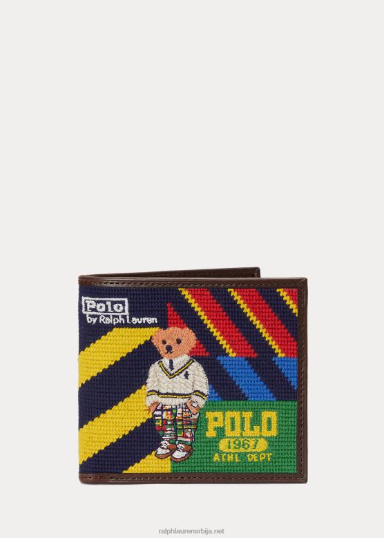 мушкарци Ralph Lauren новчаник са пругастим иглама за поло медведа V2V442382 мулти