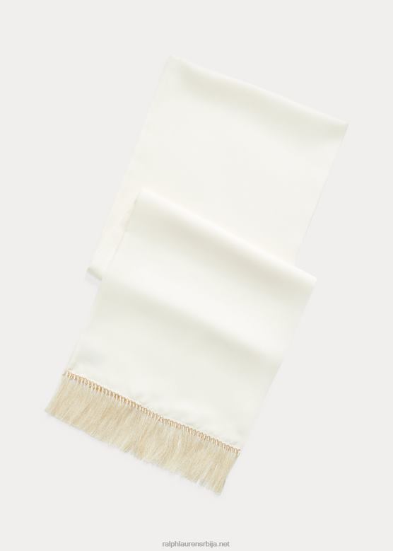 мушкарци Ralph Lauren марама од свиленог кепера са ресама V2V449022 пергамент крем