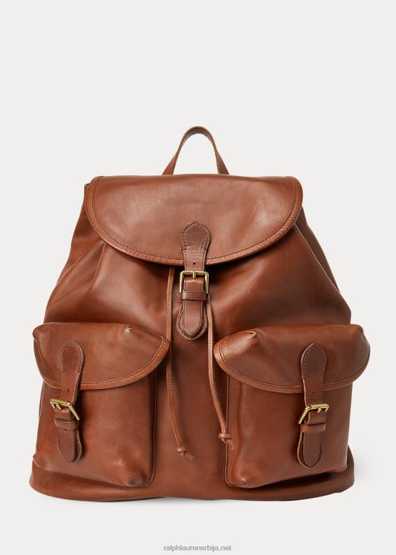 мушкарци Ralph Lauren херитаге кожни ранац V2V442333 седло