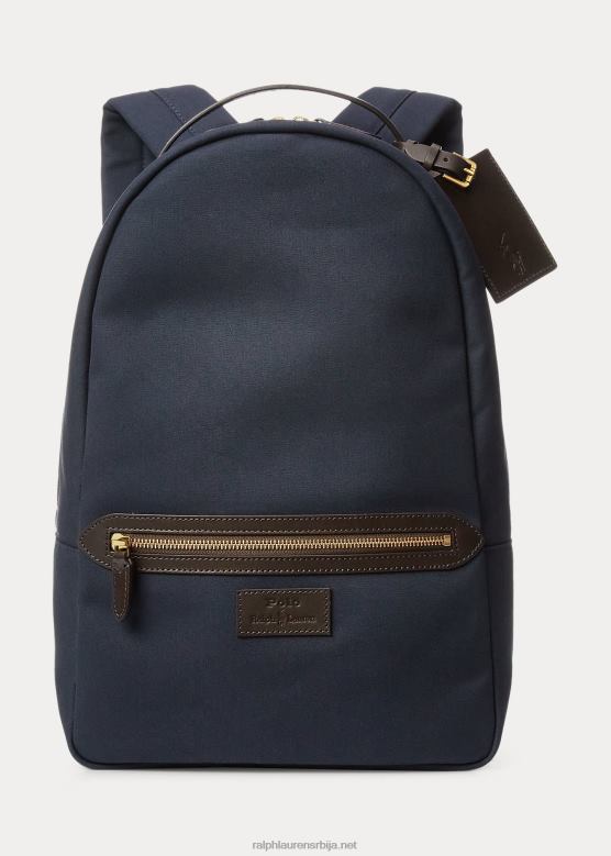 мушкарци Ralph Lauren кожни платнени ранац V2V445250