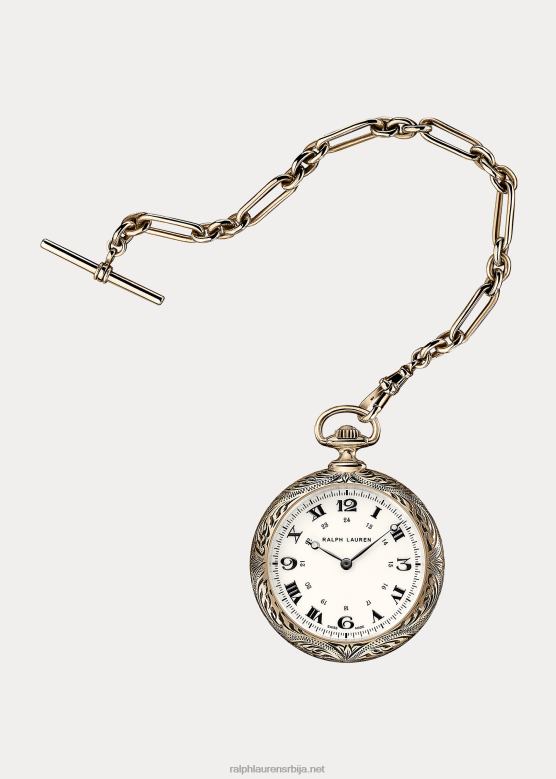 мушкарци Ralph Lauren 50 мм џепни сат од ружичастог злата V2V442842