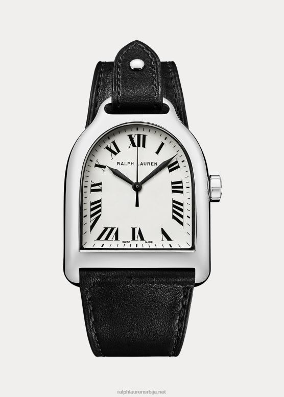 мушкарци Ralph Lauren велики челик V2V442808 бели бројчаник