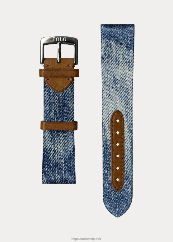 мушкарци Ralph Lauren ремен за сат од тексаса V2V442827 тексас плава