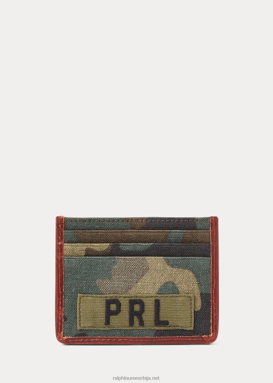 мушкарци Ralph Lauren тигар-патцх платнена кутија за картице V2V442551 цамо