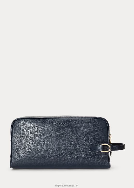 мушкарци Ralph Lauren велингтон кожна путна торбица V2V449001 морнарица