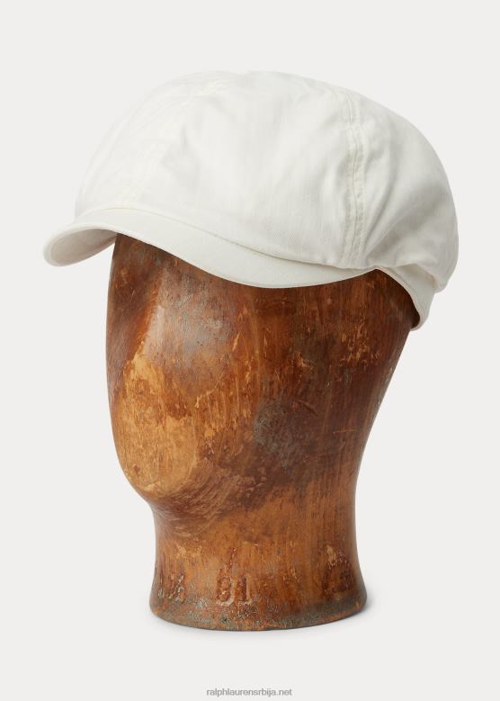 мушкарци Ralph Lauren херрингбоне кепер капа за новинаре V2V442228 старинско бело