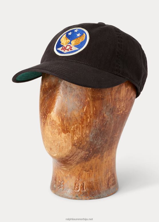 мушкарци Ralph Lauren капица од кепера са крилатим логотипом V2V448886 црн