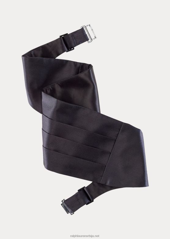 мушкарци Ralph Lauren свилени цуммербунд V2V442250 црн