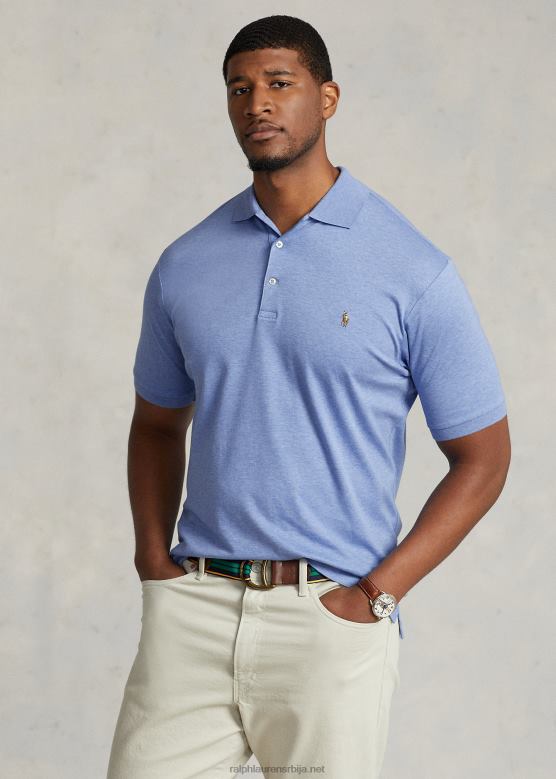мушкарци Ralph Lauren мекана памучна поло мајица V2V441535 мека краљевска вријеска