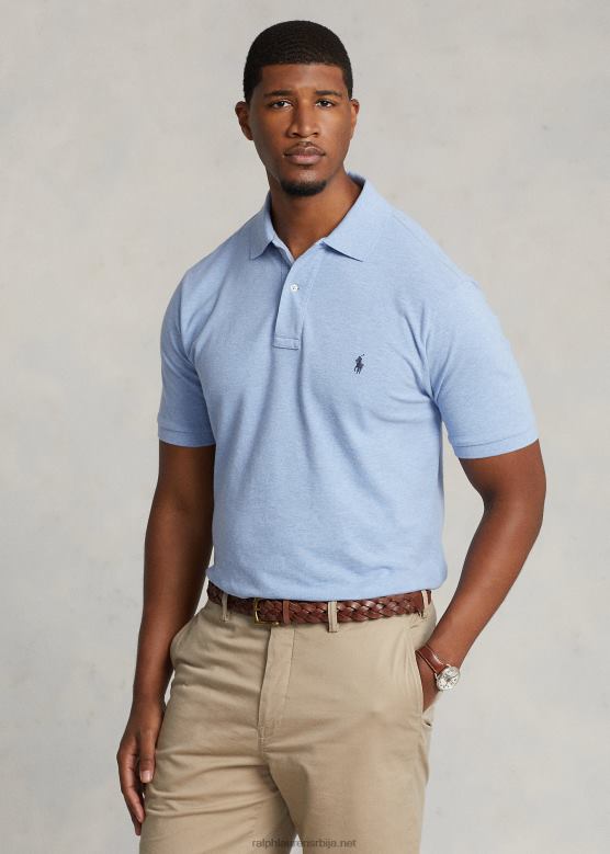 мушкарци Ralph Lauren култна мрежаста поло мајица V2V441832 исле хеатхер