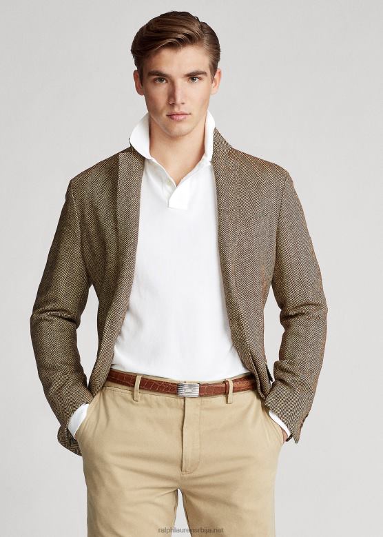 мушкарци Ralph Lauren мрежаста поло мајица дугих рукава V2V441873 бео