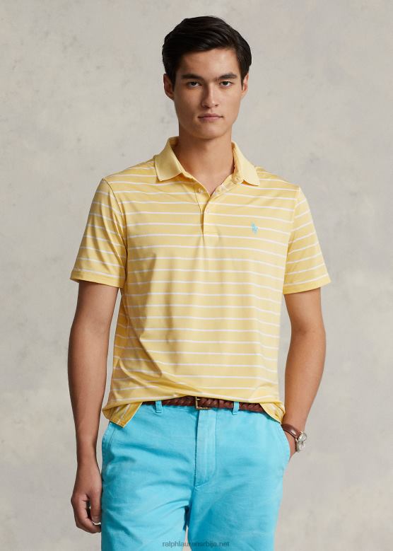 мушкарци Ralph Lauren поло мајица класичног кроја V2V44684 кукурузно жуто/бело