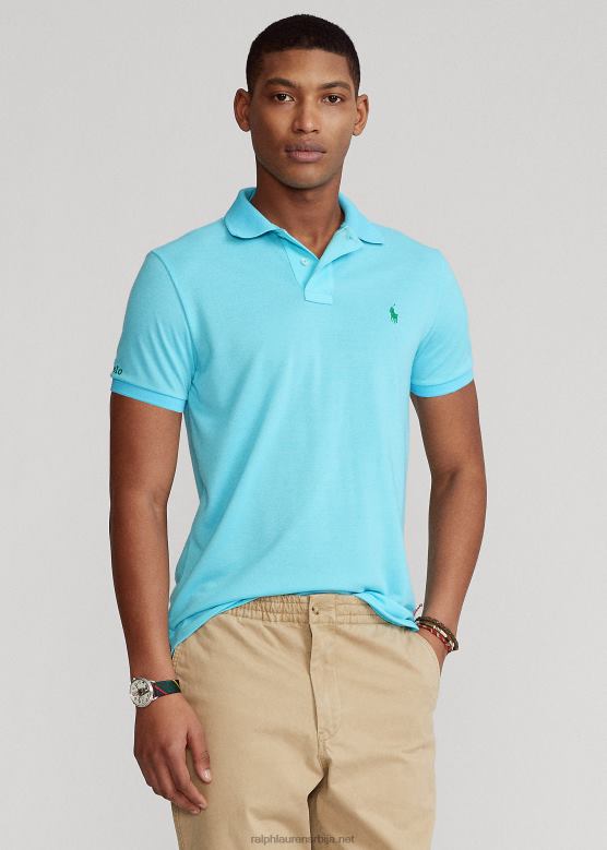 мушкарци Ralph Lauren земаљски поло V2V448577 тиркизна нова