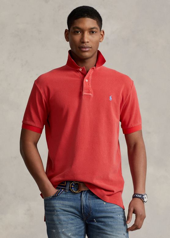 мушкарци Ralph Lauren оригинална мрежаста поло мајица V2V44875 пост ред