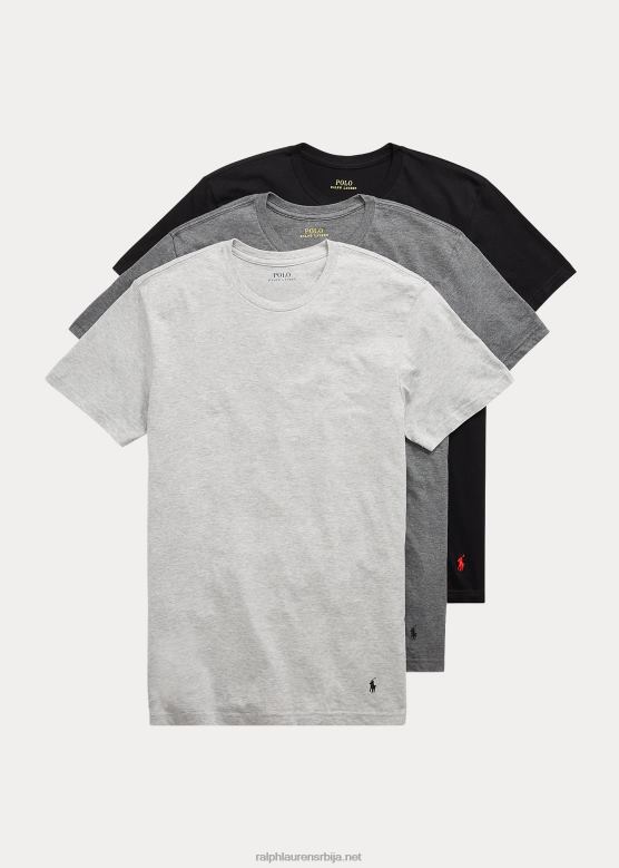 мушкарци Ralph Lauren класична вицкинг црев поткошуља од 3 ком V2V44224 сива сортирана