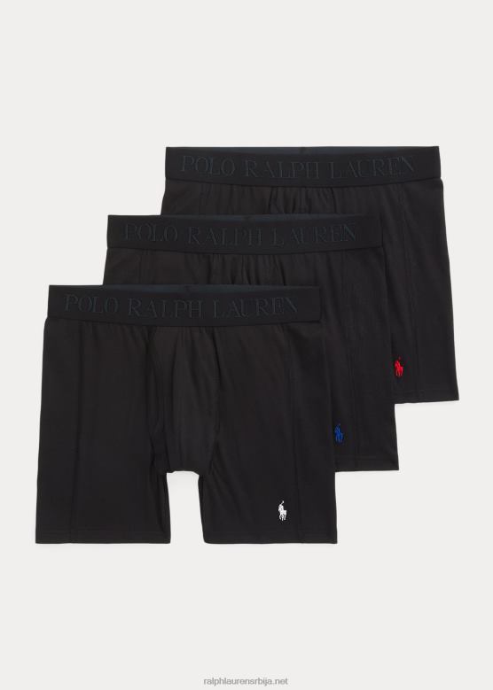 мушкарци Ralph Lauren 4д-флек мак флек боксер гаћица од 3 ком V2V44609 црн