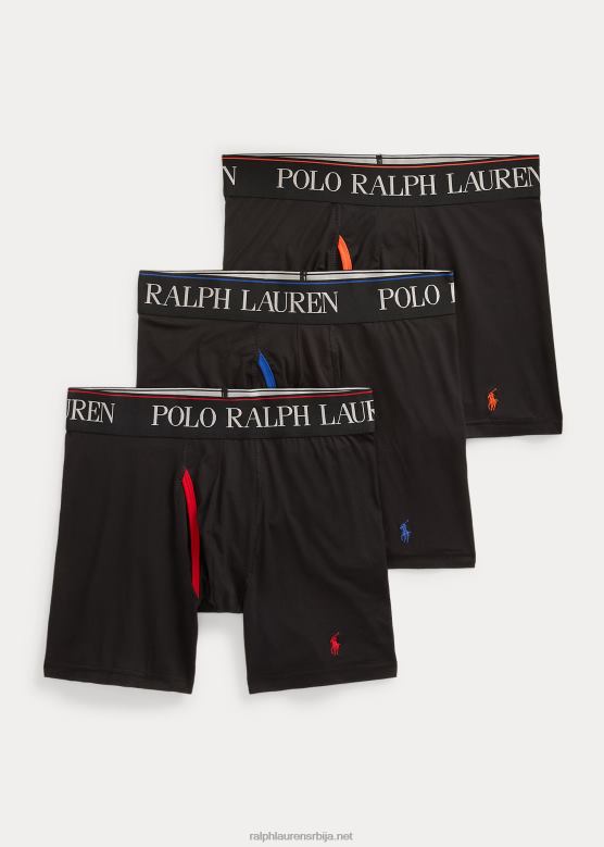мушкарци Ralph Lauren 4д-флек боксер гаћица 3-пак V2V448576 црн