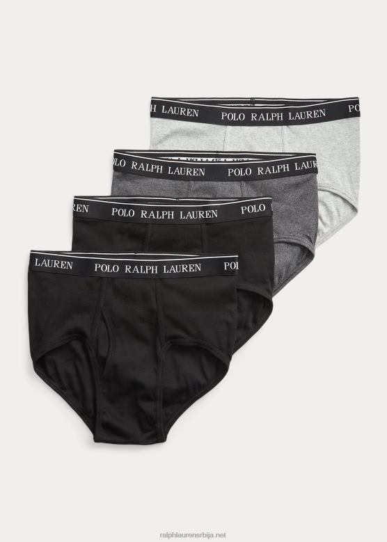 мушкарци Ralph Lauren вицкинг гаћице средњег раста од 4 ком V2V448536 сива сортирана