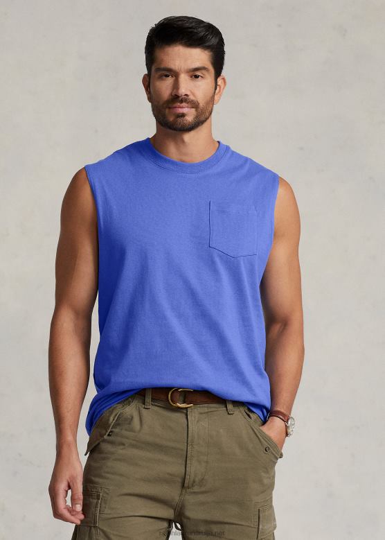 мушкарци Ralph Lauren џепни тенк од дреса V2V441523 маидстоне блуе