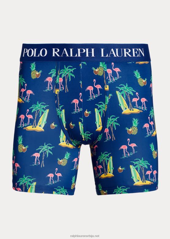 мушкарци Ralph Lauren боксерице од микровлакана V2V44324 штампе кокосових фламингоса