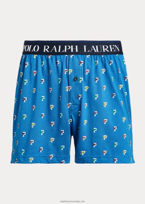мушкарци Ralph Lauren п-винг памучно-модал плетени боксер V2V44796 змај плави отисак п-крила