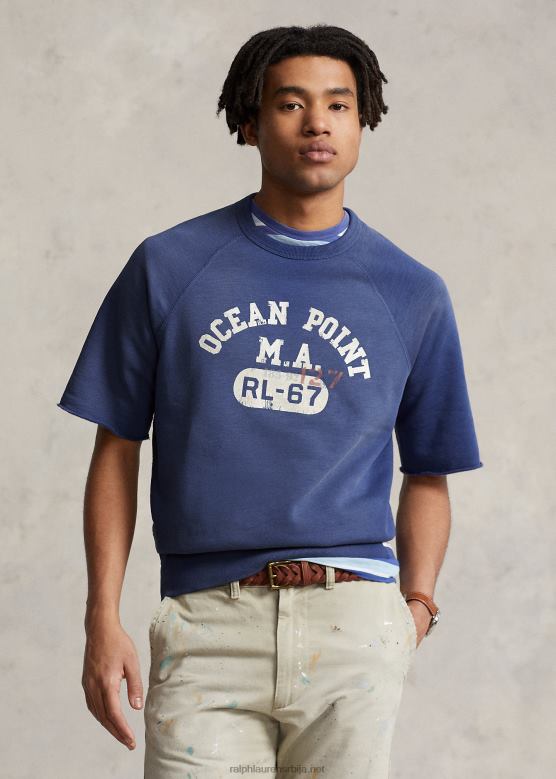 мушкарци Ralph Lauren дуксерица са графиком од флиса V2V441256 стари краљевски