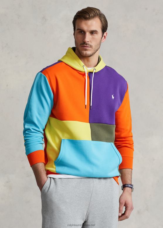 мушкарци Ralph Lauren водоодбојна дупла плетена дуксерица V2V441638 једрилица наранџаста мулти