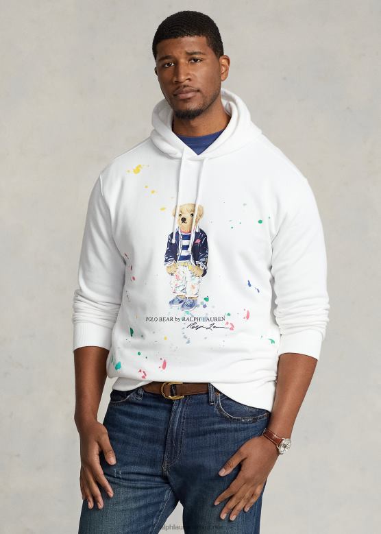мушкарци Ralph Lauren дуксерица од поло медведа V2V441663 бели дућански медвед