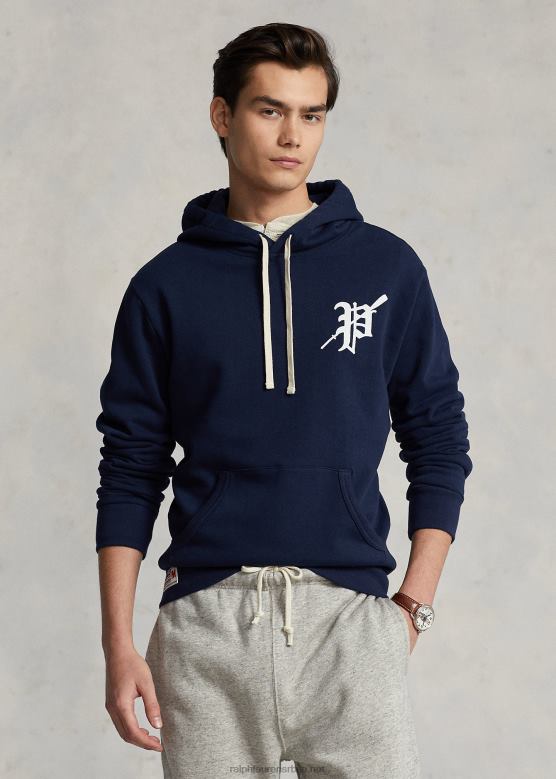 мушкарци Ralph Lauren дуксерица са графиком од флиса V2V448437 крстарење морнарице