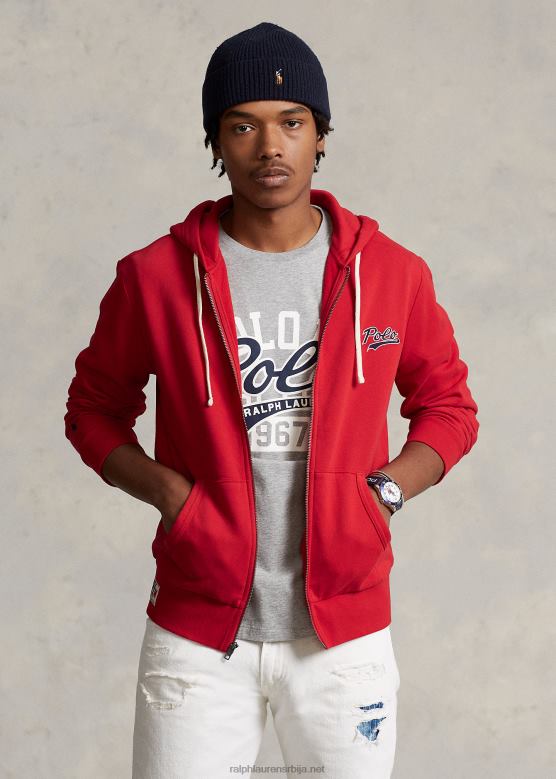 мушкарци Ralph Lauren Дуксерица од флиса са пуним патентним затварачем са сложеним логотипом V2V448629 рл 2000 ред